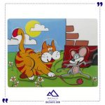 پازل جایگذاری گربه موش